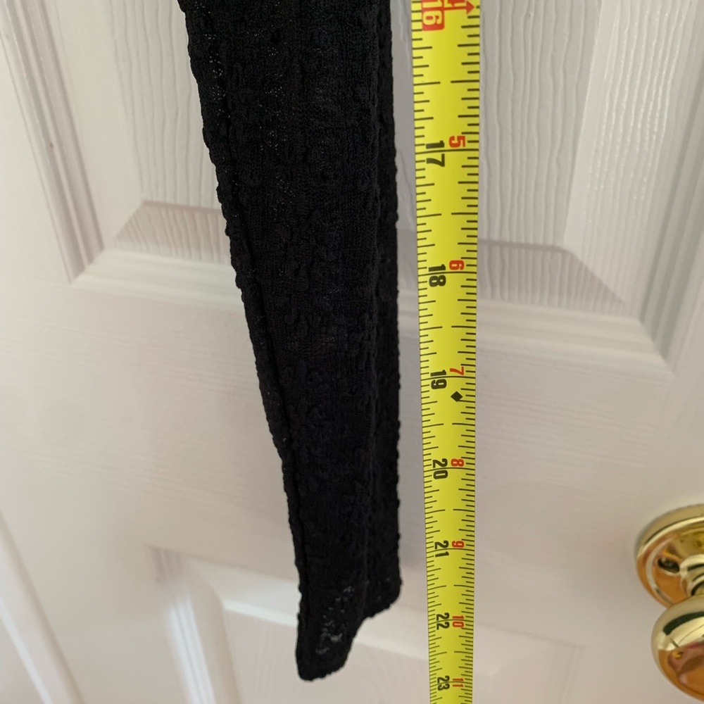 Sugar Moon Black Lace Long Sleeve Fitted Bolero Top - Picture 6 of 6
